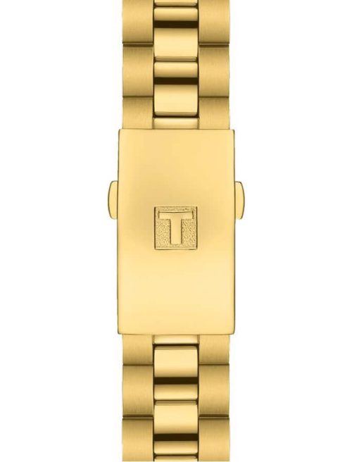 Tissot PR 100 Sport Chic Chronograph White MOP Dial w/ Diamonds Yellow Gold Bracelet Watch, 38mm - Image 2