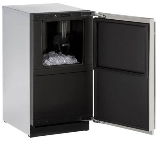 U-Line 3000 Series 18" Stainless Solid Clear Ice Maker With Gravity Drain - Image 2
