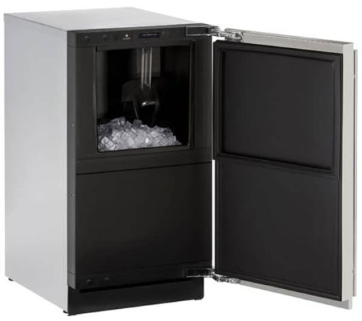 U-Line 3000 Series 18" Stainless Solid Clear Ice Maker With Factory-Installed Drain Pump - Image 2
