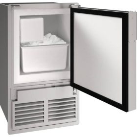 U-Line Marine Collection 14" Stainless Solid Crescent Ice Maker - Image 2