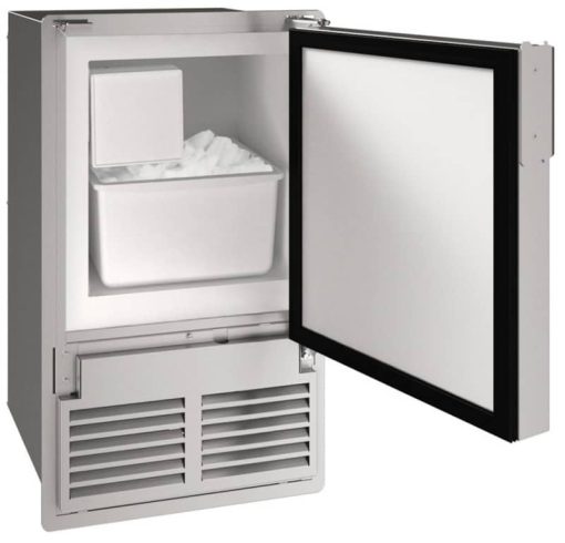 U-Line Marine Collection 14" Stainless Solid Crescent Ice Maker - Image 2