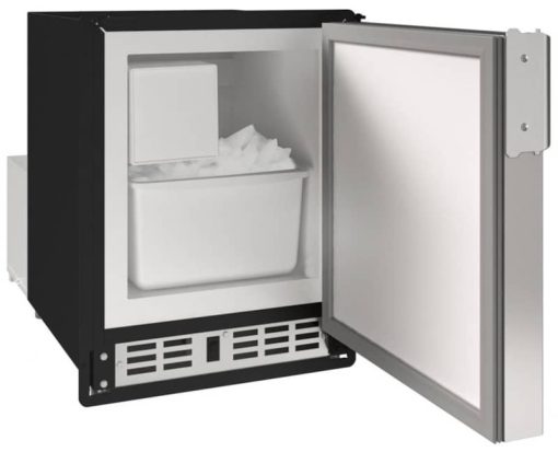 U-Line Marine Collection 14" Stainless Solid Crescent Ice Maker - Image 2