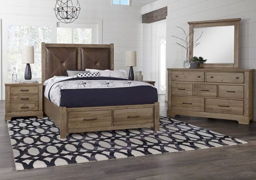 Vaughan-Bassett Cool Rustic Stone Grey 7 Drawer Dresser - Image 3