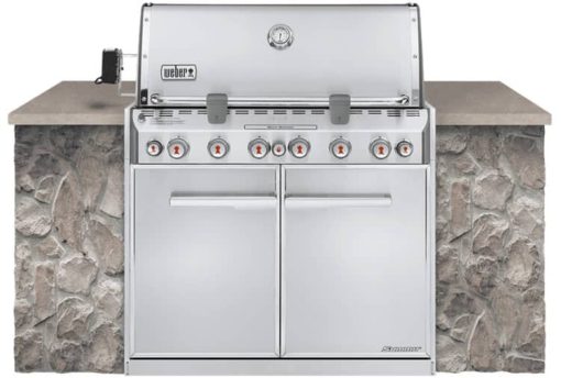 Weber Summit S-660 Stainless Steel Built-In Liquid Propane Gas Grill