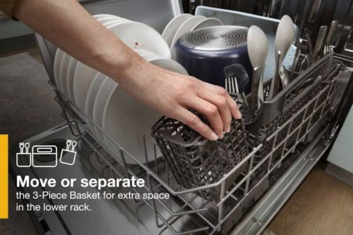 Whirlpool 24" Fingerprint Resistant Black Stainless Dishwasher With 3rd Rack & Large Capacity - Image 10
