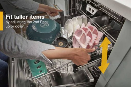 Whirlpool 24" Fingerprint Resistant Black Stainless Dishwasher With 3rd Rack & Large Capacity - Image 8