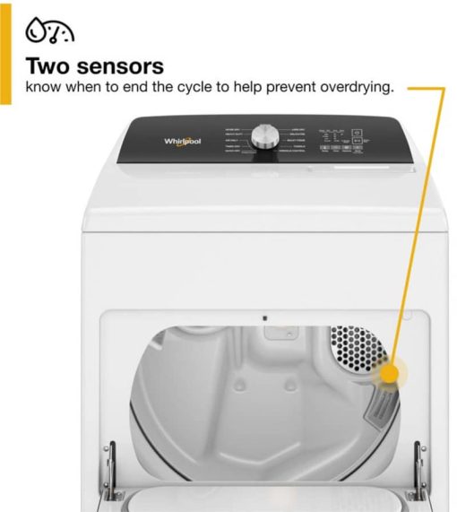Whirlpool 7 Cu. Ft. White Moisture Sensing Electric Dryer - Image 10