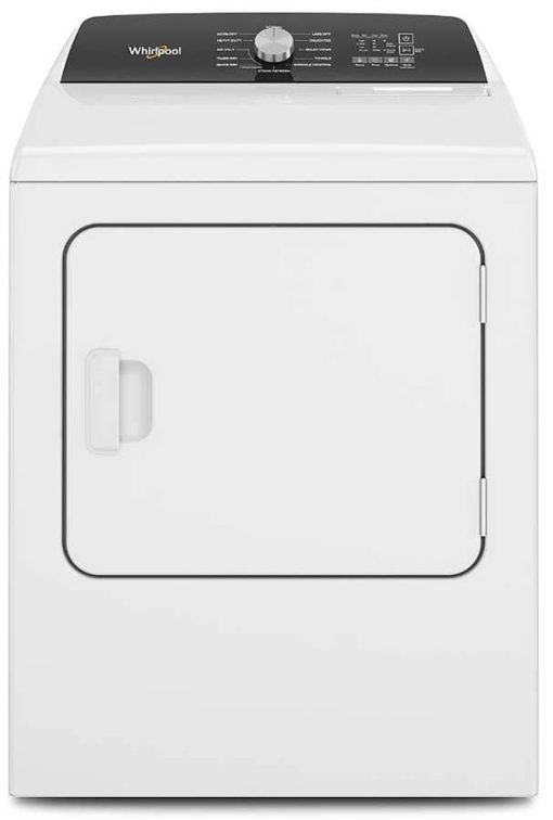 Whirlpool 7 Cu. Ft. White Moisture Sensing Electric Dryer With Steam