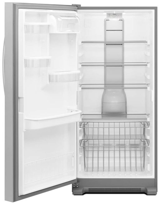 Whirlpool 18 Cu. Ft. SideKicks Stainless Steel All-Freezer With Fast Freeze - Image 2