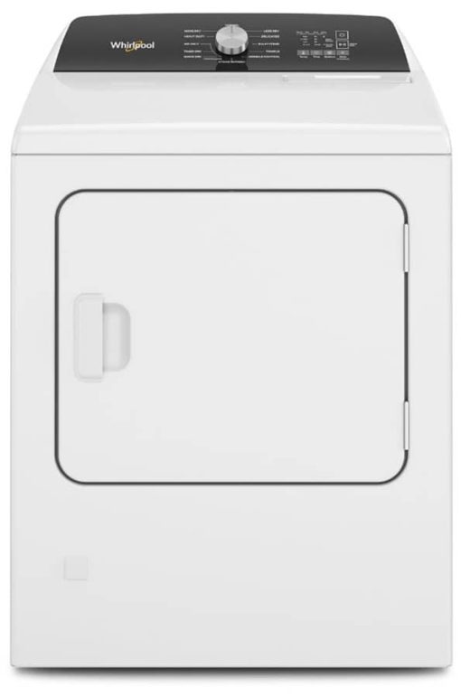 Whirlpool 7 Cu. Ft. White Moisture Sensing Gas Dryer With Steam