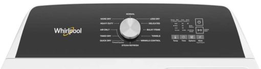 Whirlpool 7 Cu. Ft. White Moisture Sensing Gas Dryer With Steam - Image 4
