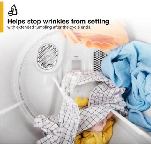 Whirlpool 7 Cu. Ft. White Moisture Sensing Gas Dryer With Steam - Image 10