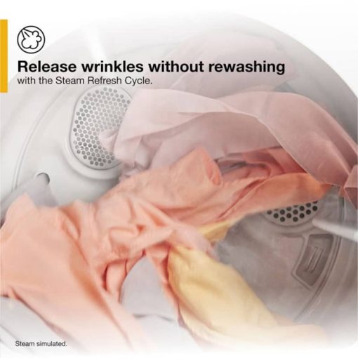 Whirlpool 7 Cu. Ft. White Moisture Sensing Gas Dryer With Steam - Image 9