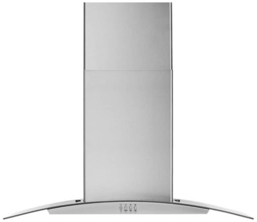 Whirlpool 30" Stainless Steel Curved Glass Wall Mount Range Hood