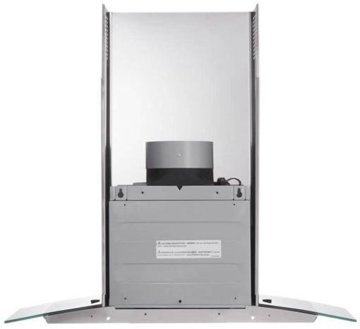 Whirlpool 30" Stainless Steel Curved Glass Wall Mount Range Hood - Image 5