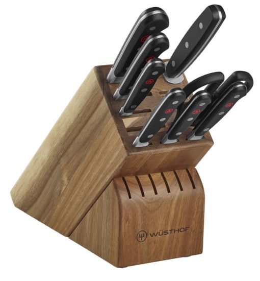 Wusthof Classic 9 Piece Acacia Knife Block Set