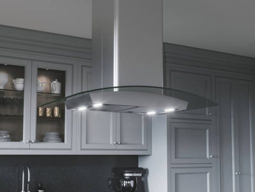 Zephyr Milano 42" Stainless Steel With Glass Canopy Island Hood - Image 3