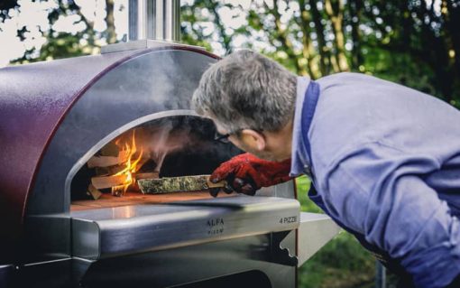 Alfa 4 Pizze Copper Top Wood Fired Pizza Oven With Base - Image 5
