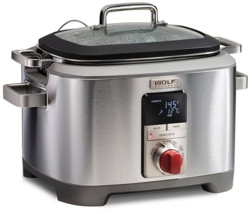 Wolf Gourmet 7 Qt. Stainless Steel Red Knob Multi-Function Cooker - Image 3