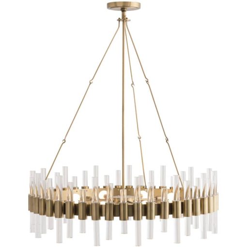 Arteriors Haskell Antique Brass Chandelier Ceiling Light - Image 2