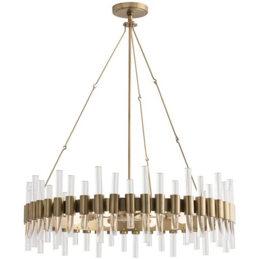 Arteriors Haskell Antique Brass Chandelier Ceiling Light - Image 3