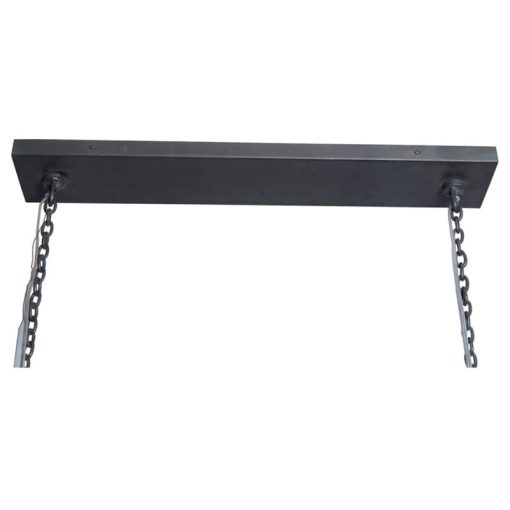 Four Hands Hutton Collection Ant Iron Adeline Rectangular Chandelier - Image 3