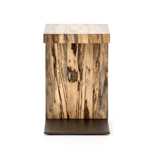 Four Hands Wesson Collection Spalted Primavera Hudson C Table - Image 3