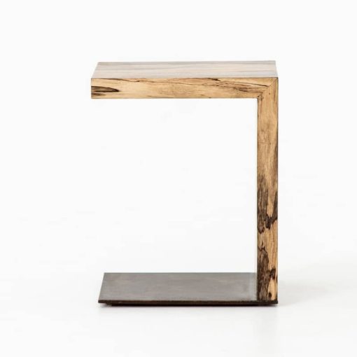 Four Hands Wesson Collection Spalted Primavera Hudson C Table - Image 4