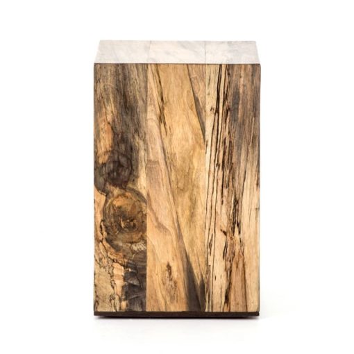 Four Hands Wesson Collection Spalted Primavera Hudson C Table - Image 5