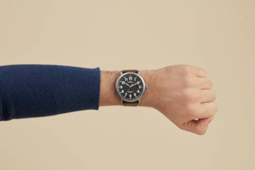 Shinola The Runwell Dark Gray Dial Tan Leather Watch, 47mm - Image 7