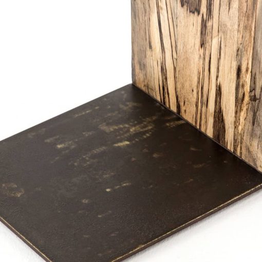 Four Hands Wesson Collection Spalted Primavera Hudson C Table - Image 7