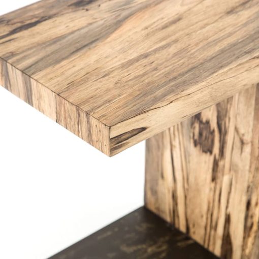 Four Hands Wesson Collection Spalted Primavera Hudson C Table - Image 8
