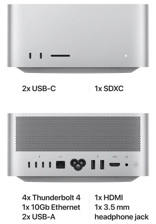 Apple Mac Studio Desktop Apple M1 Max Chip 32GB Unified RAM 512GB SSD (Early 2022) - Image 5