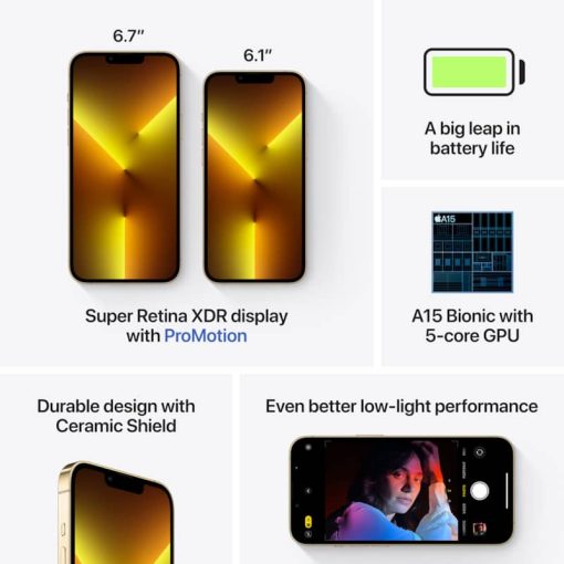 Apple 1TB Gold iPhone 13 Pro Max Cellular Phone - Image 6