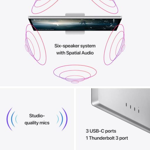 Apple 27" Studio Display 5K Retina Nano-Texture Glass Tilt And Height-Adjustable Stand - Image 4