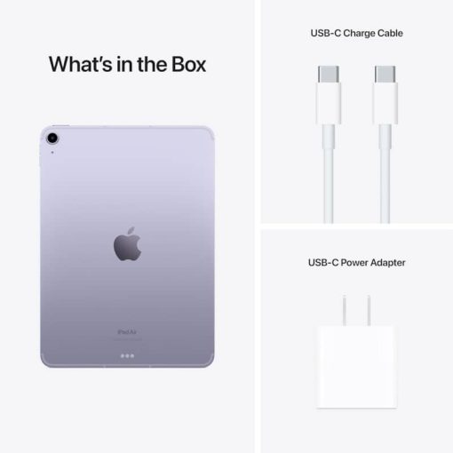 Apple iPad Air 256GB Wi-Fi + Cellular Purple (2022) - Image 5