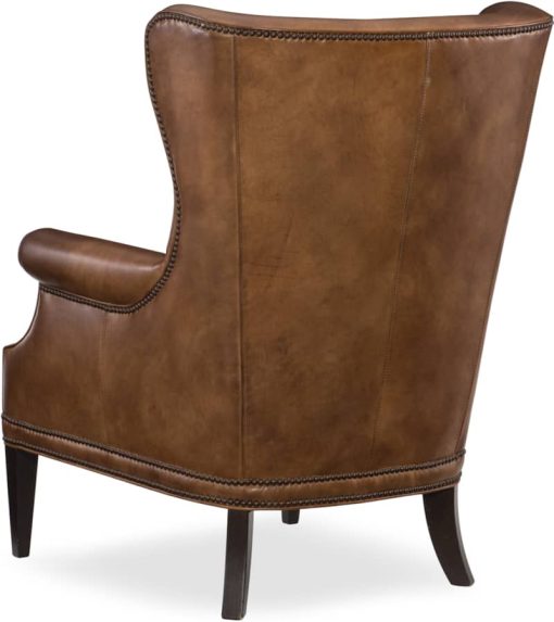Hooker Furniture Living Room Maya Wing Leather Club Chair - Image 2