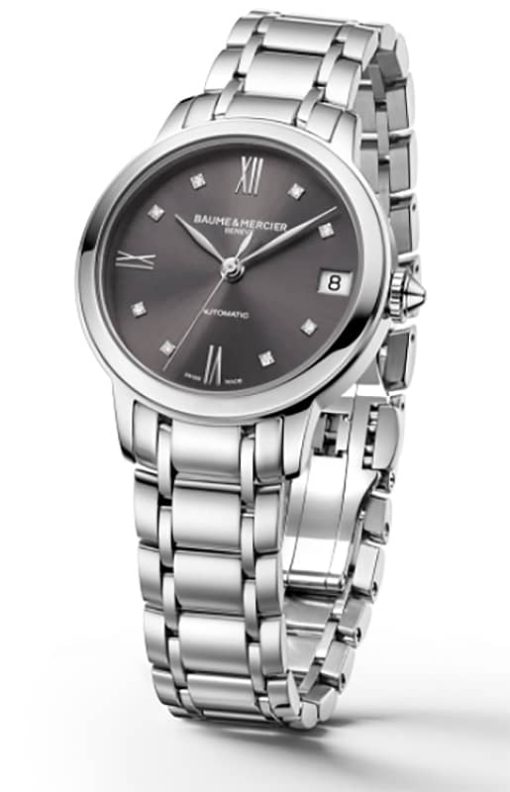 Baume & Mercier Classima Anthracite Dial Silver-Tone Polished Steel Watch, 31mm - Image 2