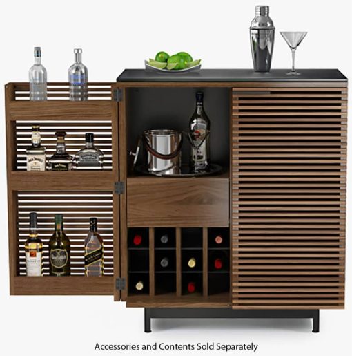 BDI Corridor 5620 Natural Walnut Bar Cabinet - Image 2