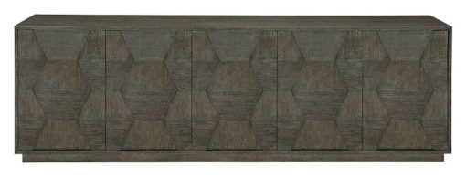 Bernhardt Linea Cerused Charcoal Entertainment Console