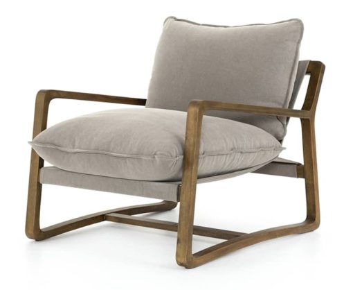 Four Hands Belfast Collection Robson Pewter Ace Chair