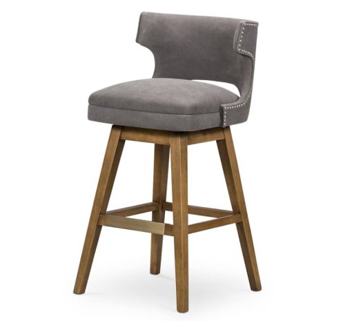 Four Hands Belfast Collection  Canvas Dark Moon Task Bar Stool