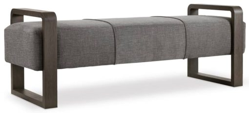 Hooker Furniture Curata Edward Graphite Upholstered Bench