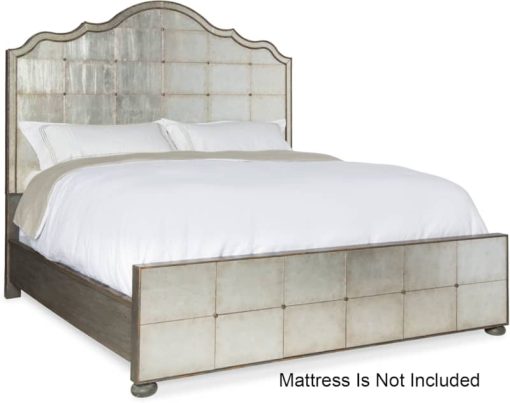 Hooker Furniture Bedroom Arabella King Mirrored Panel Bed