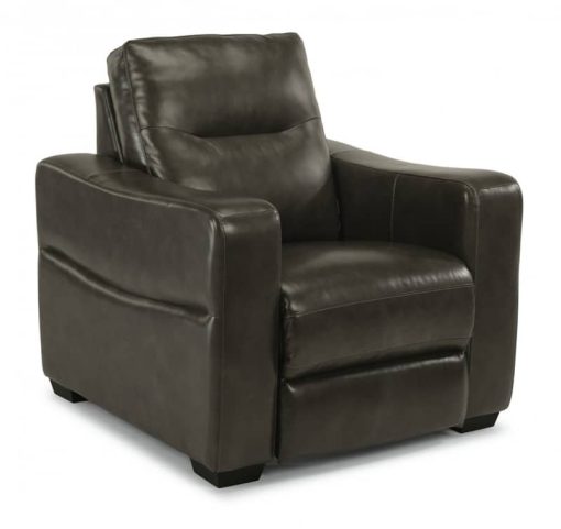 Flexsteel Monet Leather Power Recliner With Power Headrest