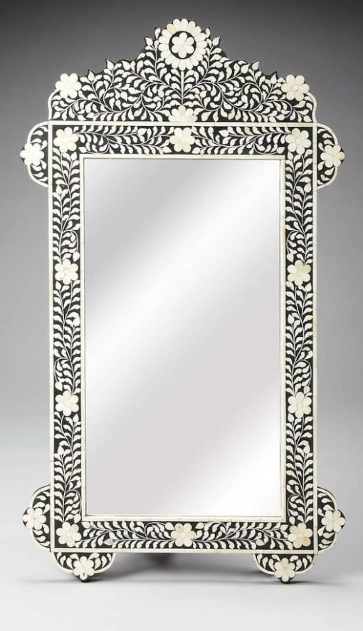 Butler Specialty Company Vivienne Black Bone Inlay Wall Mirror