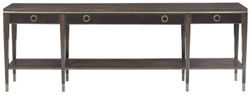 Bernhardt Clarendon Arabica & Burnished Brass Console Table
