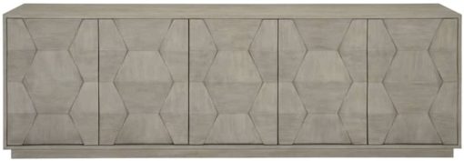 Bernhardt Linea Cerused Greige Entertainment Console