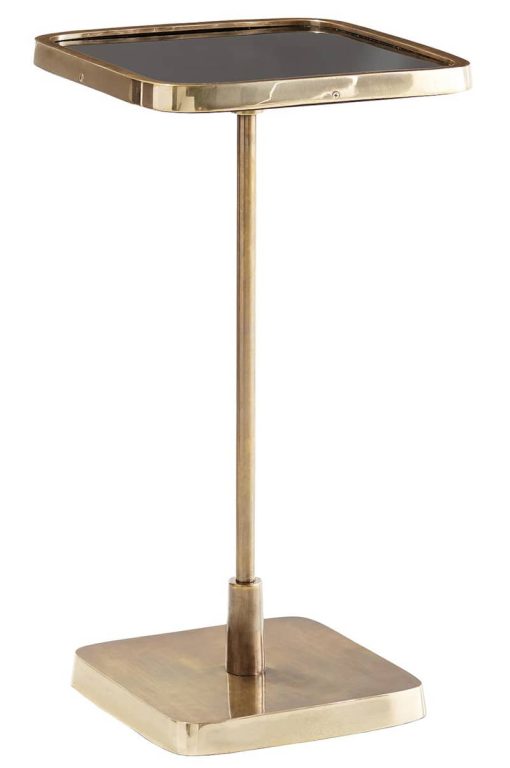 Arteriors Vintage Brass Kaela Square Accent Table
