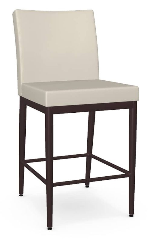 Amisco Monroe Oyster/Oxidado Fixed Counter Stool